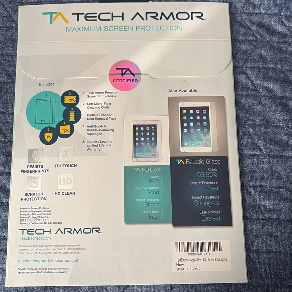 Tech Armor Screen Protection IPad Air/Air2 - Picture 2 of 2